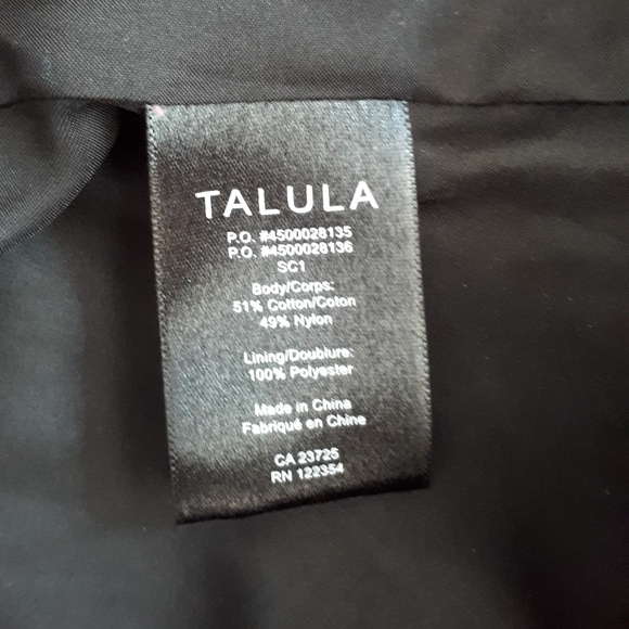 Aritzia Talula Black Lace Strapless Dress, Size 0 - Picture 6 of 8